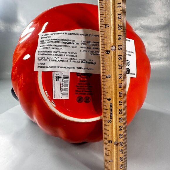 Disney Parks Mickey Mouse Candy Pumpkin Bowl Ceramic Halloween Jack Lantern 2023 - Picture 11 of 16